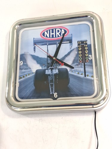 Nhra drag racing neon clock - nhra,